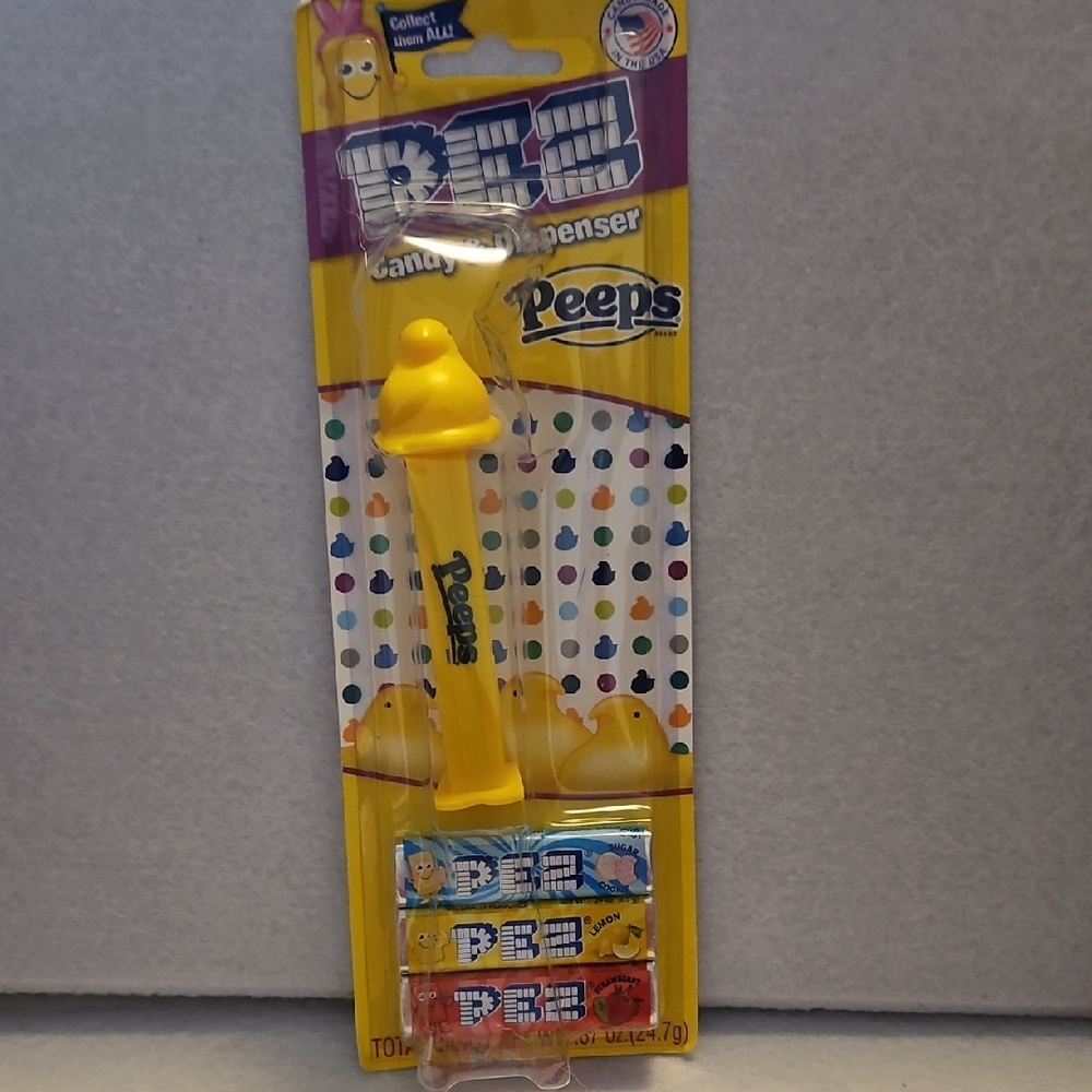 Peeps Yellow Candy Dispenser by PEZ 01/2027